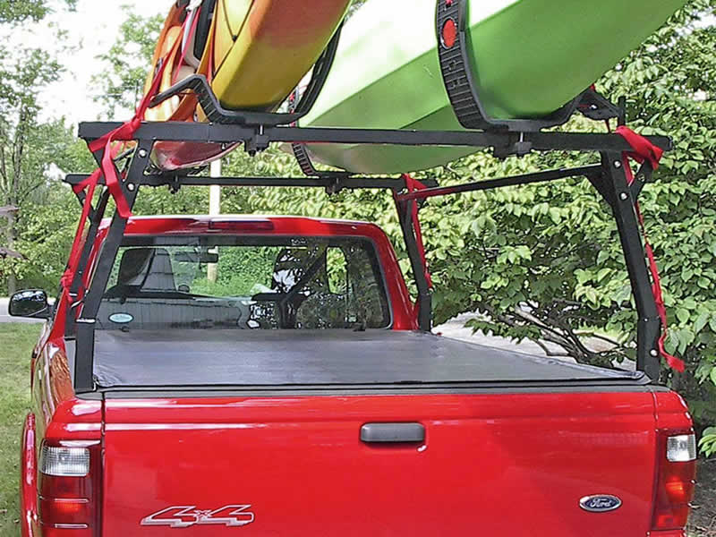 Stake Pocket Rack mounted with Tonneau Cover