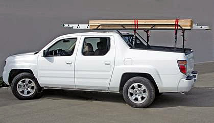 The Honda RidgeLine Rack 3 loads up to 500 lbs.