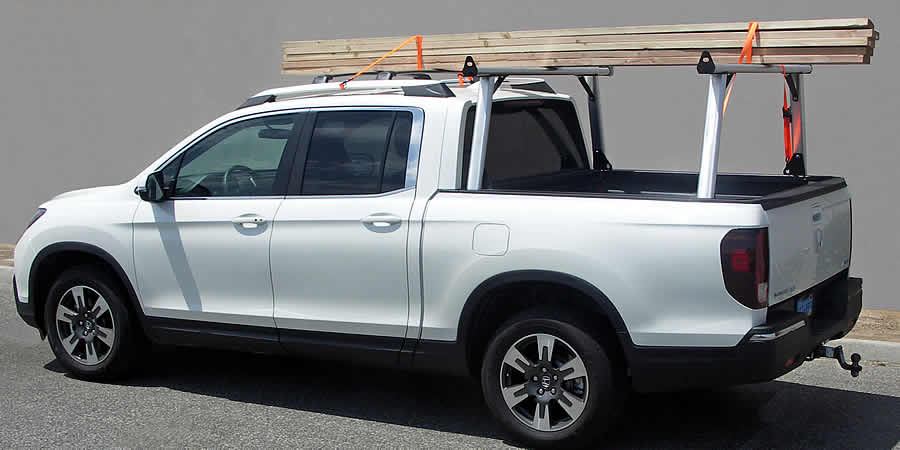 The Ridgeline Rack 5 crossbars correspond in height to those on the 2017 & 2018 Ridgeline OEM Roof Rack.